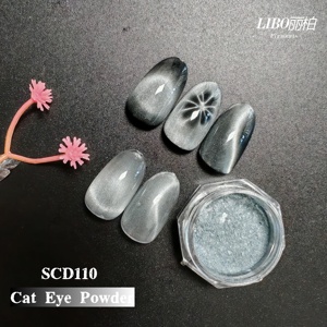 Polvo de Ojo de Gato con Efecto Flashing Stone, sin Negro, para Esmalte en Gel, Polvo Fino Magnético - Product Image 4