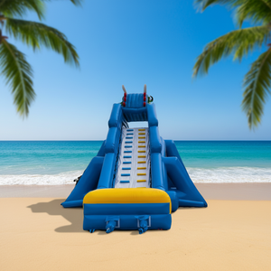 Château gonflable avec <span class=keywords><strong>toboggan</strong></span>, <span class=keywords><strong>piscine</strong></span> gonflable et souffleur pour enfants et adultes - Product Image 4