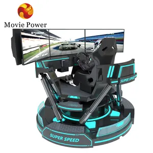 Hard core machinery Three displays indoor playground rides equipment car racing cockpit car indoor gaming seat simulator