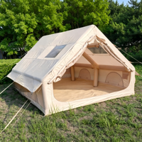 Tente de camping gonflable grande taille pour 3-4 personnes, abri imperméable et pare-soleil pour fêtes en plein air