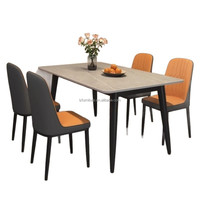 Ensemble de tables et chaises de salle à manger Lovezone, modernes, écologiques, durables, pour restaurant, bar, hôtel, école, usage domestique, mobilier de restaurant