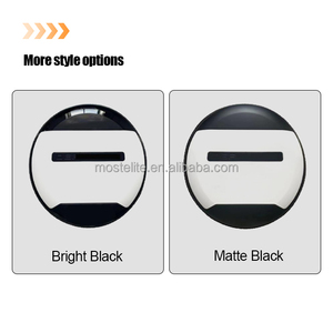 ฝาครอบยางอะไหล่ PP ลดราคาพิเศษ พร้อมป้ายด้านล่างสีดำ สำหรับ Land Rover Defender 90 110 130 - Product Image 3