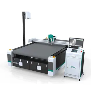 Cnc digital 1625 1825 1630 2130 fixo faca vibratória oscilando totalmente automático die cut eva espuma mesa Esponja Máquina De Corte