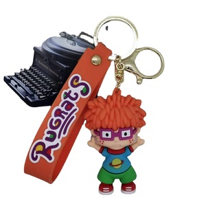Nouveauté 2026 Porte-clés en caoutchouc PVC, pendentif de sac, jouet poupée enfant, animation de dessin animé 3D <span class=keywords><strong>Rugrats</strong></span> 7.5x4.5cm 50g - Product Image 5