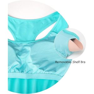FOXA Workout <b>Tank</b> <b>Top</b> Women Built In Bra Lightweight Racerback Yoga <b>Top</b> Twist Draped Design - Product Image 4