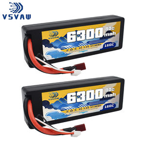 VSVAW 2S 7.6V 6300mAh baterai Lipo 80C casing keras dengan colokan EC5 untuk mobil perahu RC kendaraan truk reli Tank Truggy suku cadang Buggy - Product Image 1