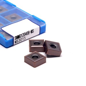 Inserto de torneado de carburo de tungsteno resistente al desgaste SNMG120408-MS para torneado de acero al carbono y acero inoxidable - Product Image 2