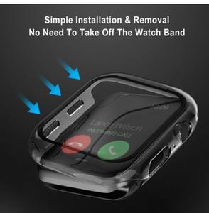 Protecteur d'écran 2 en 1 et étui PC pour <span class=keywords><strong>Apple</strong></span> <span class=keywords><strong>Watch</strong></span> Series 10 Protecteur d'écran Iwatch 9 étui 38MM 40MM 41MM 42MM 45mm 46MM 49MM - Product Image 6
