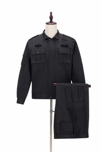 ชุดยูนิฟอร์มพนักงานรักษาความปลอดภัย แขนยาว คอปกสี่เหลี่ยม พร้อมแถบติดแบบเมจิกสติ๊ก แจ็คเก็ต + กางเกงขายาว - Product Image 2