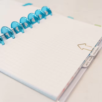 Großhandel Leder-Hardcover Disc-Planner Notizbuch Papier Metall-Disc-Ringe Lose Blätter 80 Blatt Herzförmiges Design Individuelles Logo