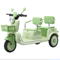 Nueva Motocicleta Eléctrica Triciclo para Niños de 2 Años con Batería de 6.7V, Doble Tracción y 2 Asientos, Gran Venta