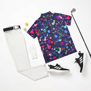 Biểu Tượng Tùy Chỉnh Thiết Kế Sang Trọng Chất Lượng Cao Đầy Đủ Mảnh Thăng Hoa Flamingo In Nylon Spandex Polo Áo Sơ Mi Golf Quần Áo Cho Nam Giới - Product Image 3