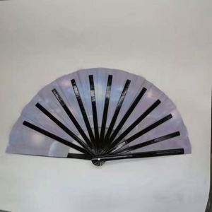 Éventail en bambou personnalisé de 33 cm, grand format, écologique, peint, style Tai Ji Kung Fu, pour la décoration intérieure ou l'artisanat de festival - Product Image 2