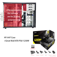 Tower GPU Workstation Computer Case 4 GPU 4090 Server Graphic Workstation Chassis