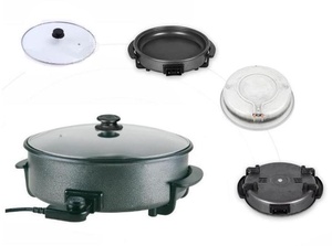 กระทะพิซซ่าไฟฟ้าอเนกประสงค์เคลือบสารกันติดทำจากอะลูมิเนียม - Product Image 2