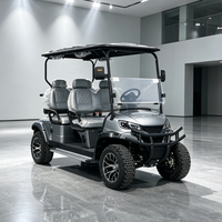 Voitures de golf électriques professionnelles 4 places alimentées au lithium 48V en vente, voiturette de golf tout-terrain, buggy de golf 30-50 km/h, 70-90 km d'autonomie