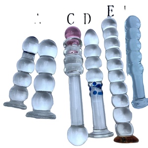 Bolas Anales de Cristal Redondas, Dildo, Varita de Placer de Cristal para el Punto G, Juguetes Sexuales Anales para una Sensación Intensa - Product Image 1
