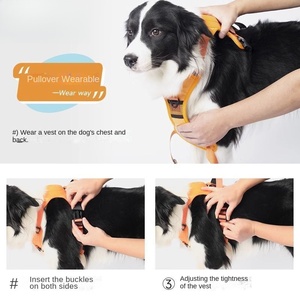 Guinzaglio per Cani con Pettorina Integrata Retrattile Tipo Gilet Antirottura per Cani di Taglia Media e Grande - Product Image 3