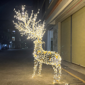 Luz led de <span class=keywords><strong>Reno</strong></span> de Navidad para exteriores, iluminación grande de 6 pies, figuras de renos para Navidad, accesorios para exteriores - Product Image 4
