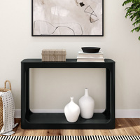 Vente à chaud de meubles noirs personnalisés pour villa d'hôtel Table console moderne d'entrée de couloir intérieur pour le salon