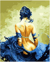 DIY peinture par numéros style moderne portrait féminin peinture numérique pour la décoration de la maison art