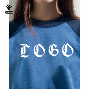 F5460 사용자 정의 까마귀 루즈핏 캐주얼 풀오버 부드러운 통기성 패브릭 트렌디 스트리트웨어 여성 후드를위한 도시 패션 탑 - Product Image 3