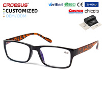 Lunettes de lecture rectangulaires personnalisées avec logo, verres PC, charnières à ressort, légères, rétro, classiques, élégantes, modernes, de qualité supérieure pour la lecture de livres papier
