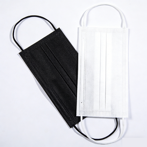 Masque facial jetable en tissu non tissé 3 plis avec filtre en tissu non tissé et clip nasal réglable - Product Image 3
