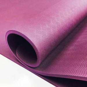 Colchoneta de yoga ligera de espuma TPE de 10 mm, portátil, gruesa, acolchada, para ejercicios de fitness, con textura antideslizante para pilates - Product Image 2