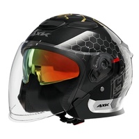 Casque de moto le plus populaire en ABS avec double visière, intérieur réglable, casque ouvert 3/4, protection de la tête