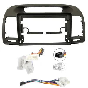 9 inch xe đài phát thanh Bảng điều khiển fascia cho Toyota Camry 5 2002 2006 tự động Stereo bảng điều chỉnh gắn Dual DIN CD DVD khung + khai thác