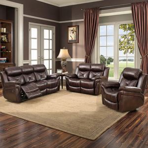 Sofá Seccional Giratorio de Diseño Popular con Asientos Profundos y Cómodos, Sofá de Cuero y Madera Sólida para Apartamento, Sillas de Salón - Product Image 1