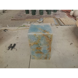 Newstar Atacado Pedra Natural Personalizado Mármore Rosa Azul Onyx Plinto Mesa E Plinto Mesa Central - Product Image 2