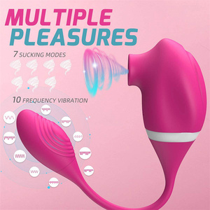 Vibrador <span class=keywords><strong>de</strong></span> succión <span class=keywords><strong>de</strong></span> huevo con forma <span class=keywords><strong>de</strong></span> cuco único, estimulación dual, clítoris vaginal, punto G, tapón trasero, juguete sexual <span class=keywords><strong>de</strong></span> masturbación para mujer, <span class=keywords><strong>pareja</strong></span> Gay - Product Image 2