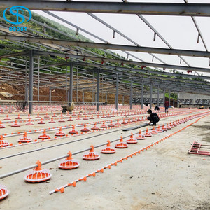 Gia Cầm Đổ Gà Trang Trại Xây Dựng Nhà Cho 10000 Con Gà, Cho Ăn Và Núm Vú Uống Dòng Hệ Thống Cho Broilers - Product Image 4