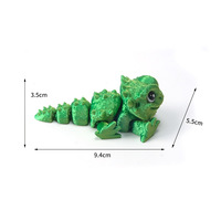 Lézard cornu articulé imprimé en 3D, réaliste et mobile, jouet de reptile en PLA, anti-stress sensoriel, cadeau, ornement
