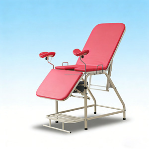 Cama de Examen Ginecológico de Acero Inoxidable Reforzado, Cama de Partos Multifuncional Privada, Silla Ginecológica para Pacientes Ambulatorios - Product Image 1