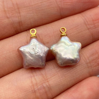 Manna Irrégulier Rond Entendre En Forme D'étoile Perle Baroque Naturelle Perle D'eau Douce Charme pour La Fabrication De Bijoux