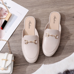 Sandalias de mujer de punta cerrada, estilo pantufla, para verano, exterior, cómodas, modernas, sin cordones, informales, para uso diario, directamente de fábrica. - Product Image 6