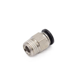 Conector Neumático de Cobre Negro Niquelado de Primera Calidad, Conexión Rápida, Accesorio para Impresora 3D, PC8-02, Rosca Externa - Product Image 1