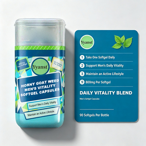 Gélules de 800 mg de Horny Goat Weed pour la vitalité et la résistance quotidienne des hommes, 90 unités, complément alimentaire naturel à base de plantes - Product Image 6
