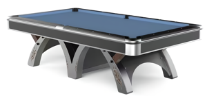 Pied en fer moderne Table de <span class=keywords><strong>billard</strong></span> en ardoise de 9 pieds avec cadre en acier Table de <span class=keywords><strong>billard</strong></span> en caoutchouc K55 - Product Image 2