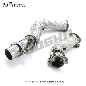 Tubería de escape BOSKSA Racing para BMW M3/M4 F80/F82 S55 3.0T 2014-2019, sistema de escape ss304, tubos rectos, colector. - Product Image 4