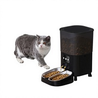 Distributeur automatique intelligent pour animaux de compagnie, double gamelle, grande capacité, fonction de conservation de la fraîcheur, programmation à distance, design élégant en acier inoxydable