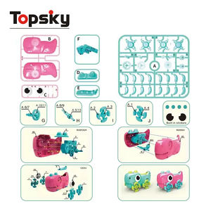 Creative DIY Electric Montessori Building Blocks Educational Science Engineering Take-Apart <strong>Toys</strong> Assorted Dinosaur Kids <strong>Box</strong> - Product Image 3