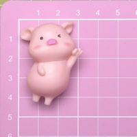 Figurines décoratives cochon rose mignon de dessin animé, 6 pièces/lot, pour voiture, gâteau, chambre de filles, jardin féerique, décoration de paysage, fournisseur