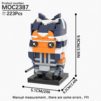Set de Bloques de Construcción de Personajes de la Guerra Espacial, Kits de Bricolaje, Ladrillos MOC, Juguetes para Niños, Regalo, MOC2387