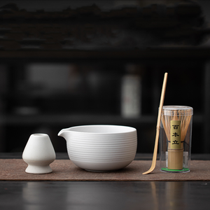 Ensemble de Cérémonie du Thé Matcha Style Ancien Naturel pour Usage Domestique – <span class=keywords><strong>Bol</strong></span> et Fouet en Céramique Kung Fu avec Support – Inspiré de la Dynastie Song - Product Image 1