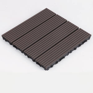 12 "X 12" Carreaux de terrasse en bois Wpc à emboîtement bricolage Carreaux de terrasse en bois composite en <span class=keywords><strong>plastique</strong></span> - Product Image 2