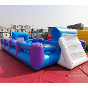 Campo de fútbol inflable de PVC duradero de grado comercial para fiestas interactivas. - Product Image 1